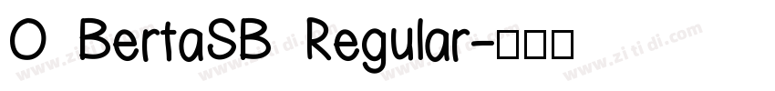 O BertaSB Regular字体转换